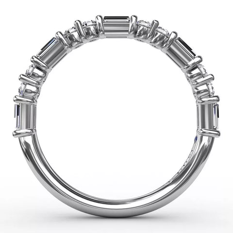 FANA Diamond Stackable Wedding Band W3320