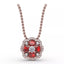 Fana Love in Bloom Sapphire and Diamond Pendant 1574