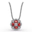 Fana Love in Bloom Sapphire and Diamond Pendant 1574