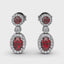 FANA Ruby and Diamond Dangle Earrings ER1624R