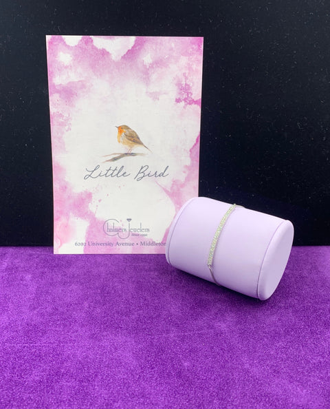 14KT WG Diamond Bolo Style Adjustable Bracelet - Chalmers Jewelers