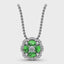 FANA Emerald and Diamond Cluster Pendant P1574E