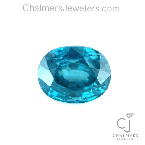 6.09ct Natural Blue Zircon