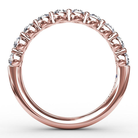 Fana Single Prong Set Anniversary Band W6302