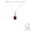 0.55CT RUBY & DIAMOND PENDANT