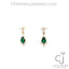 Tsavorite Garnet & Diamond Earrings