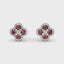FANA Ruby and Diamond Cluster Studs ER1643R