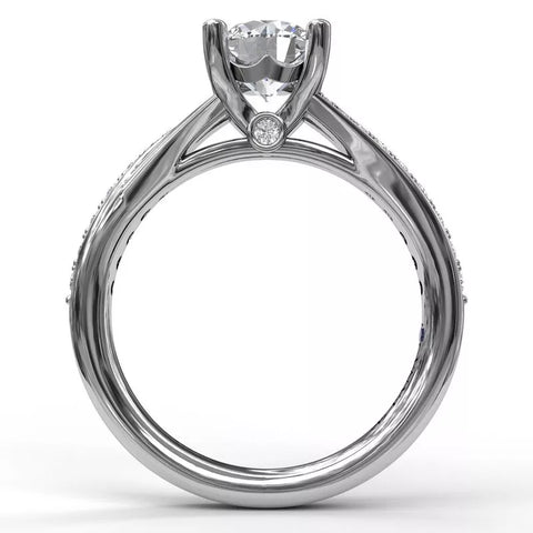 Fana Designer Split Band Engagement Ring S3593