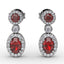 FANA Ruby and Diamond Dangle Earrings ER1624R