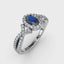 FANA Sapphire and Diamond Twist Ring R1662S