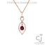 1.32CT RUBY & DIAMOND PENDANT