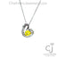 Simulated Sapphire Custom Pendant