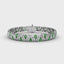 Fana Wave Emerald and Diamond Bracelet 1492