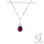 1.09CT RUBY & DIAMOND PENDANT