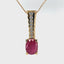 5.26 CT RUBY & DIAMOND PENDANT
