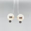 White South Sea Pearl and Diamond Modern Earrings
