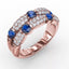 Fana Double Row Emerald and Diamond Ring 1592