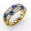 Fana Double Row Emerald and Diamond Ring 1592