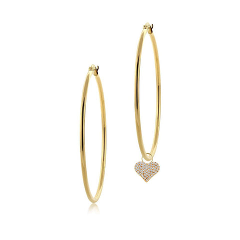 Diamond Heart Charm