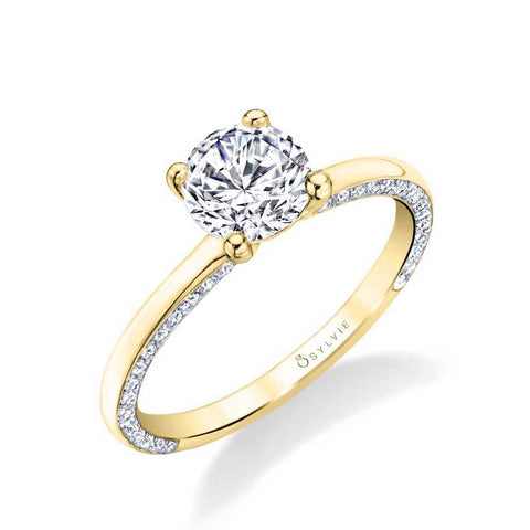 Modern Solitaire Engagement Ring S1701 - Chalmers Jewelers