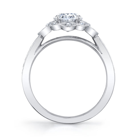 Sylvie OVAL ENGAGEMENT RING S1876