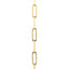 Doves 18k Yellow Gold Paperclip Chain PAPER-M-18
