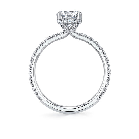 Sylvie CLASSIC PAVE ENGAGEMENT RING S2893