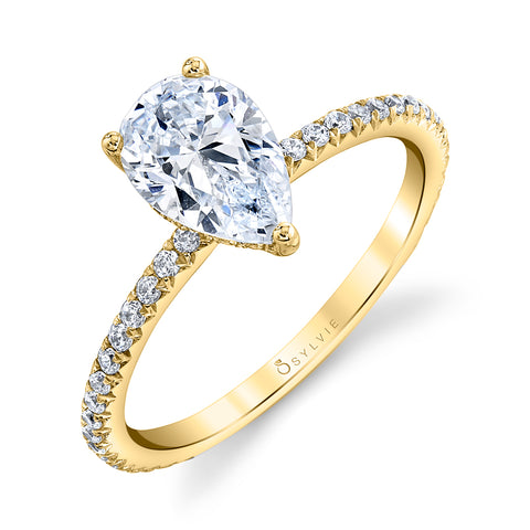 Pear Shaped Engagement Ring S2093 - PS - Chalmers Jewelers