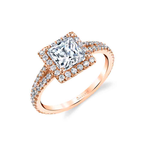 Princess Cut Engagement Ring S2493 - Chalmers Jewelers