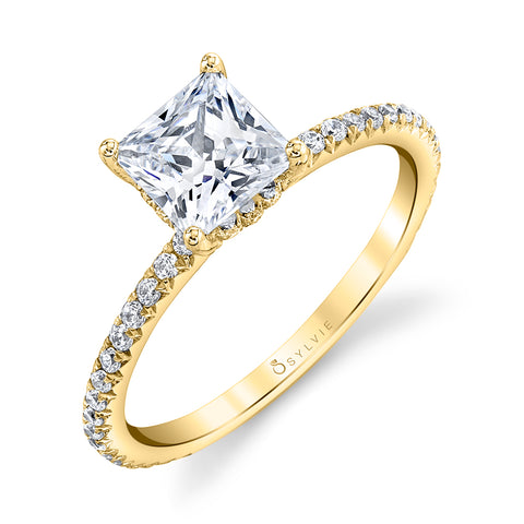 Princess Cut Engagement Ring S2093 - PR - Chalmers Jewelers