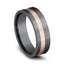 Benchmark Tantalum and 14k Rose Gold 7mm Band 0125R7010TA10