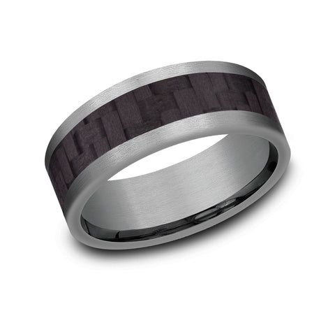 Benchmark Tantalum and Carbon Fiber 8mm Band CF128871CFGTA10