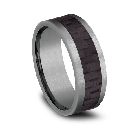 Benchmark Tantalum and Carbon Fiber 8mm Band CF128871CFGTA10
