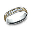 Benchmark 14k White and Yellow Gold with Diamonds 6mm Band CF176031D14KWY10
