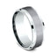 Benchmark 14k White Gold and Tantalum 8mm Band CF458010GTA14KW10