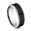 Benchmark 14k White Gold and Titanium 8mm Band CF458771BKT14KW10