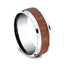 Benchmark Cobalt and Wood 8mm Band CF58489CC10