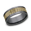 Benchmark 14k Yellow Gold and Tantalum 8mm Band CF978630GTA14KY10