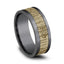 Benchmark 14k Yellow Gold and Tantalum 8mm Band CF978630GTA14KY10