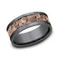 Benchmark 14k Rose Gold and Tantalum 8mm Band CF998633GTA14KR10