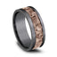 Benchmark 14k Rose Gold and Tantalum 8mm Band CF998633GTA14KR10