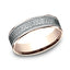 Benchmark 14k White and Rose Gold 6.5mm Band CFT826535814KRW10