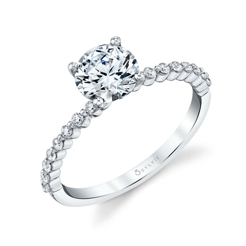 Round Solitaire Engagement Ring S1P16 -.16 - Chalmers Jewelers