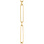 Doves 18k Yellow Gold Paperclip Chain STRETCH-S-18