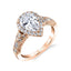 Vintage Pear Shaped Halo Engagement Ring S1909 - Chalmers Jewelers