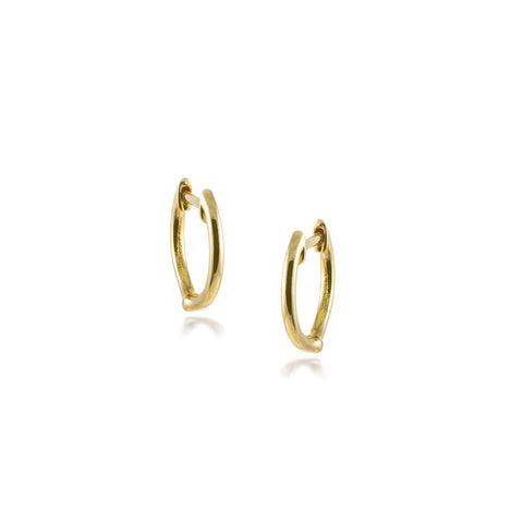 Solid Gold Huggie Earrings